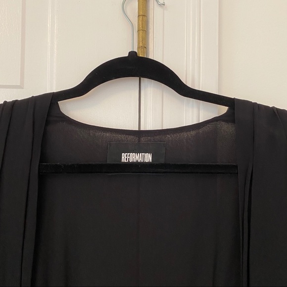 Reformation Laughlin Dress in Black - Picture 3 of 3